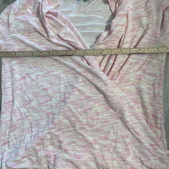 Anthropologie Saturday Sunday Sz. Medium Heathered Pink Long Sleeve Sweater - Picture 5 of 9